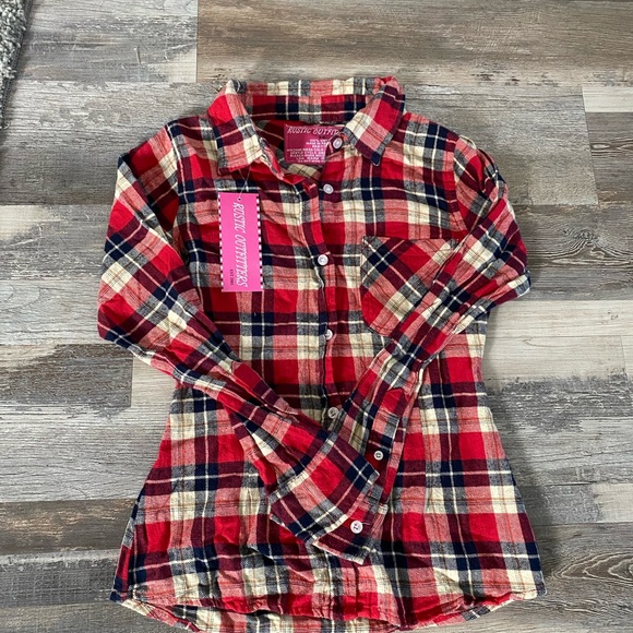 Rustic Outfitters Plaid Button Down NWT - Picture 3 of 9